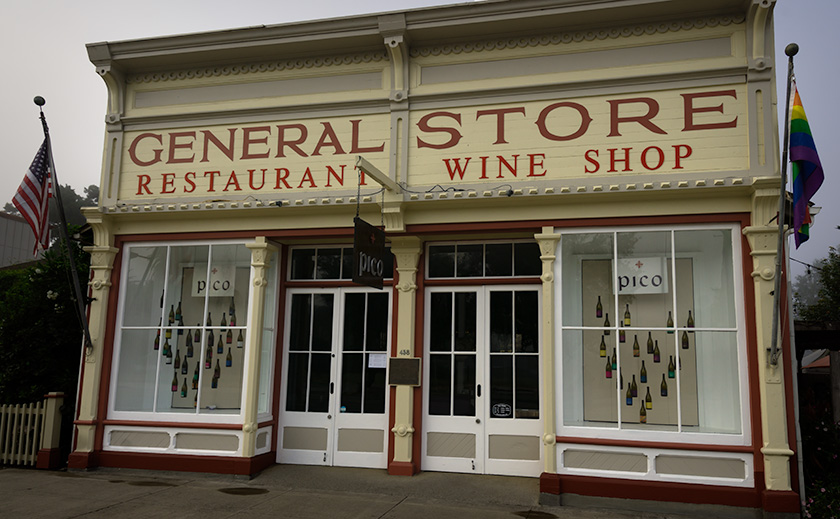 Pico Wine Tasting and Restaurant in a historic general store building in Los Alamos, California