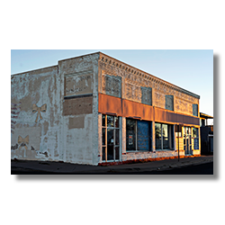 The closed Pitt & Washington Central Commercial Department Store in Seligman Arizona.
