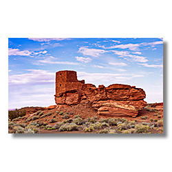 Wukoki Ruins in the Wupatki National Monument north of Flagstaff Arizona.
